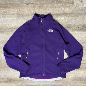 The North Face Full Zip Sweater Women's M Purple Pile Fleece Y2K 2011